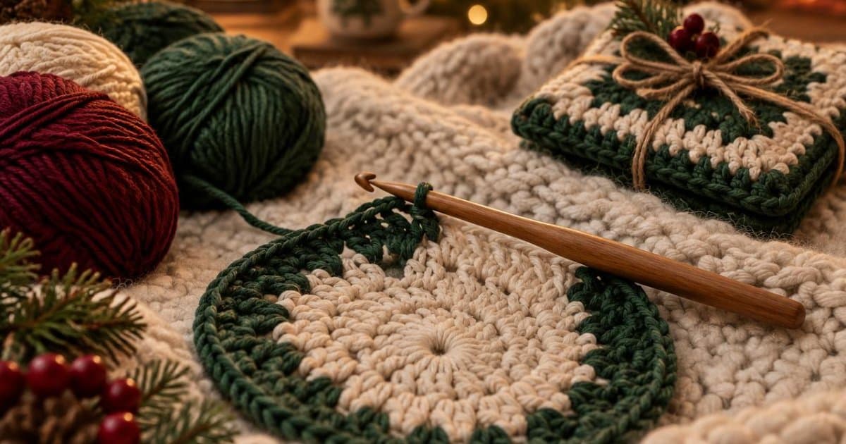 Virka grytlappar som julklapp